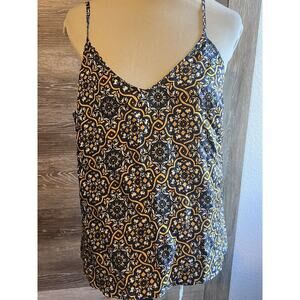 Nieves Lavi Sleeveless Top Women Anthropologie Sz M New Azulejo 100% Silk Cami